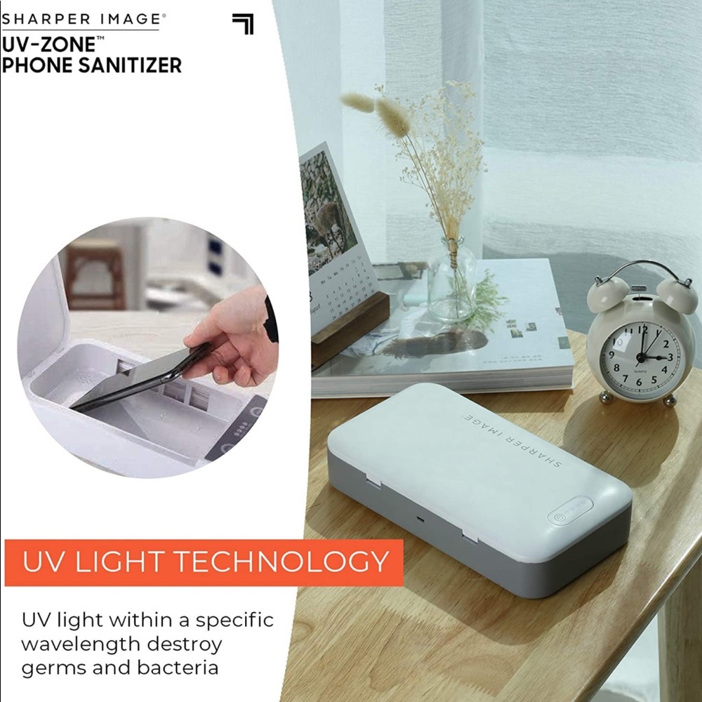 Sharper Image Uv Zone Phone Sanitizer - image 5